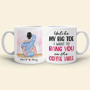 Personalized Couple Mug, I Want Bang You On The Coffee Table - Coffee Mug - GoDuckee