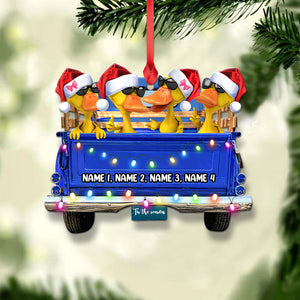 Pickup Truck Duck - Personalized Christmas Ornament - Christmas Gift For Best Friends - Ornament - GoDuckee