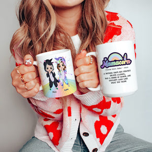 Mama Unicorn, Mother And Daughter Personalized Coffee Mug, Gift For Mama - Coffee Mug - GoDuckee