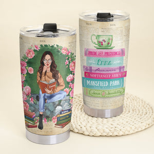 Jane Austen - Personalized Tumbler Cup - Tumbler Cup - GoDuckee