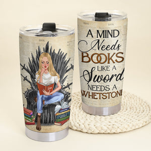 Personalized GOT Tumbler Cup - A Sword Needs A Whetstone - Gift for Fans - Tumbler Cup - GoDuckee