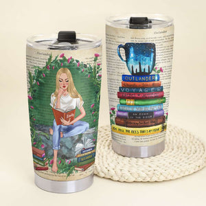 Personalized Outlander Tumbler Cup - Girl Who Loves Outlander Book Collection - Tumbler Cup - GoDuckee