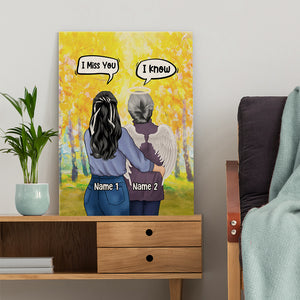 Personalized Memories Of Mom/Her in Heaven I Am With You Always - Custom Canvas - Poster & Canvas - GoDuckee