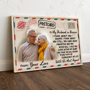 Custom Memories Of Dad & Mom Photo Poster - Post Stamp Frame - Poster & Canvas - GoDuckee