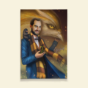 Personalized F.B. and Where to Find Them - J.K.R Canvas Print - Laughing Man - Poster & Canvas - GoDuckee