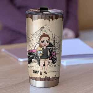 Personalized UTV Racing Girl Tumbler - I Am A UTV Girl, Hard-Headed, Not Hard-Hearted - Tumbler Cup - GoDuckee