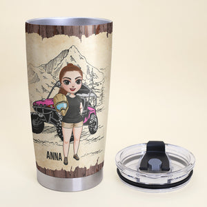 Personalized UTV Racing Girl Tumbler - I Am A UTV Girl, Hard-Headed, Not Hard-Hearted - Tumbler Cup - GoDuckee
