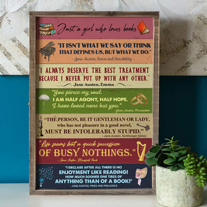 Custom Quote Poster For A Girl Who Loves Books - Poster & Canvas - GoDuckee