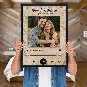 Custom Couple Photo Spotify Poster - Together A Thousand Years - Poster & Canvas - GoDuckee