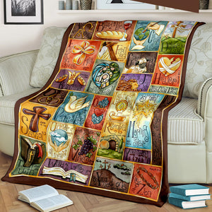Jesus And Teacher - Blanket - Blanket - GoDuckee