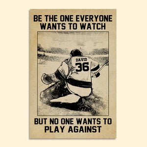 Personalized Sketch Hockey Player Poster - Be the One Everyone Wants to Watch - Poster & Canvas - GoDuckee