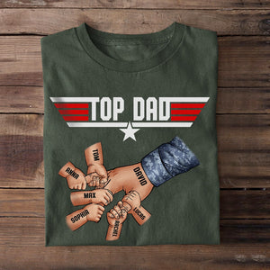 Top Dad Personalized Veteran Shirt Gift For Dad - Shirts - GoDuckee