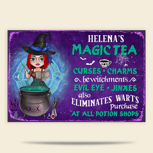 Curses Charms Bewitchments Evil Eye Jinxes Personalized Witch Metal Sign Gift For Her - Metal Wall Art - GoDuckee