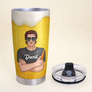 Personalized Beer Dad Tumbler Cup - Daddy's Beer Removal Service - Gifts For Dad - Tumbler Cup - GoDuckee