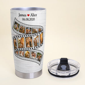 My Husband You're The One Who Know My Stories Get My Jokes - Custom Couple Photo Tumbler - Gift For Couple - Tumbler Cup - GoDuckee