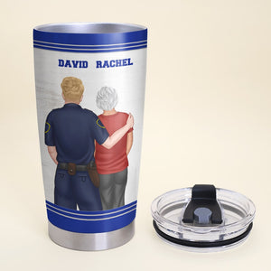 To My Mom I Love You Always & Forever, Personalized Police Tumbler Cup, Gift For Family Members - Tumbler Cup - GoDuckee