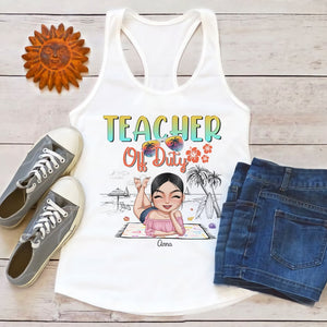 Teacher Off Duty Personalized Teacher Shirt Gift For Her - Shirts - GoDuckee