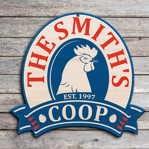 Personalized Poultry Farming Wood Sign Gift For Farmer - Wood Sign - GoDuckee