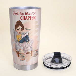 Just One More Chapter, Personalized Book Tumbler Cup, Custom Book Titles - Tumbler Cup - GoDuckee