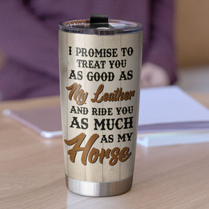 Personalized Cowboy Couple Tumbler Cup - I Love You To The Barn And Back - Tumbler Cup - GoDuckee