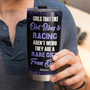 Personalized Motorcross Girls Tumbler - That Like Dirt Bikes - Tumbler Cup - GoDuckee