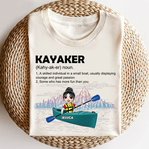 Kayak Kayaker Definition - Personalized Shirts - Shirts - GoDuckee