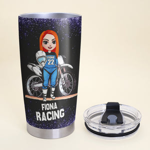 Personalized Motorcross Girls Tumbler - That Like Dirt Bikes - Tumbler Cup - GoDuckee