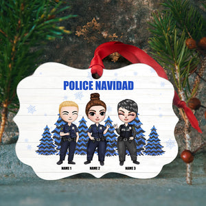 Police Colleague Police Navidad - Personalized Ornament - Ornament - GoDuckee