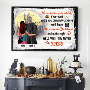 Personalized Horror Couple Poster - We'll Wish This Never Ends - Poster & Canvas - GoDuckee
