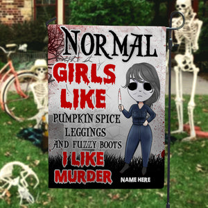 Girl Normal Girls Like - Custom Flag - Flag - GoDuckee