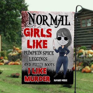 Girl Normal Girls Like - Custom Flag - Flag - GoDuckee