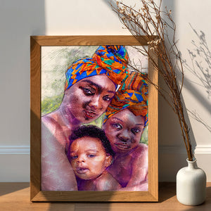 Family Mother's Day & Father's Day - Personalized Wall Art - Gift For Mom/Dad - Poster & Canvas - GoDuckee