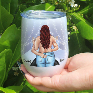 Couple I Like Your Butt And Other Parts Too Personalized Wine Tumbler - Wine Tumbler - GoDuckee