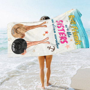 We Choose Ourselves - Personalized Beach Towel - Gifts For Best Friends, Salty Sister, Vacation Besties - Beach Towel - GoDuckee