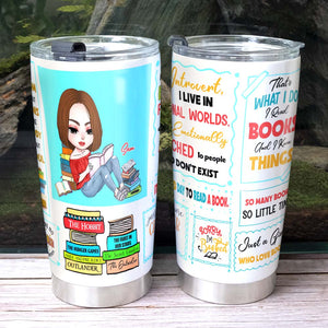 That's What I Do, Personalized Tumbler, Gift For Book Lover - Tumbler Cup - GoDuckee