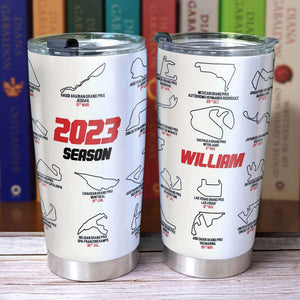 Racing F1 2023 Season, Personalized Tumbler - Tumbler Cup - GoDuckee