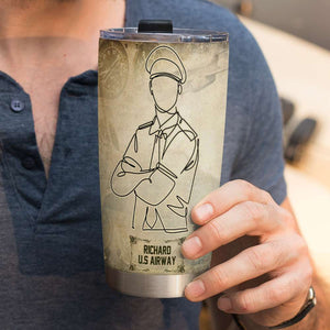 Personalized Pilot Tumbler - God Grant Me The Balls Of An Army Helicopter Pilot - Tumbler Cup - GoDuckee