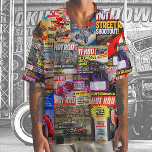 Hot Rod Magazine Hawaiian Shirt, Aloha Shirt - Hawaiian Shirts - GoDuckee