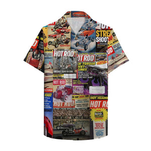 Hot Rod Magazine Hawaiian Shirt, Aloha Shirt - Hawaiian Shirts - GoDuckee