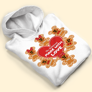Gingerbread Family Made With Love, Personalized Shirt - Shirts - GoDuckee