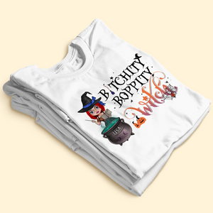 Personalized Halloween Witch Shirt, Bitchity Boppity Witch Making Potion - Shirts - GoDuckee