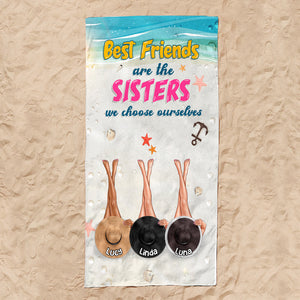 We Choose Ourselves - Personalized Beach Towel - Gifts For Best Friends, Salty Sister, Vacation Besties - Beach Towel - GoDuckee