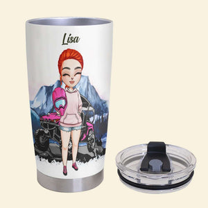 Personalized UTV Racing Girl Tumbler - Yes This Is My Side x Side, No You Can't Drive It - Tumbler Cup - GoDuckee