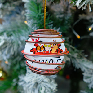 Personalized Friends 3D Dual Spiral Ornament, Christmas Tree Decor - Ornament - GoDuckee