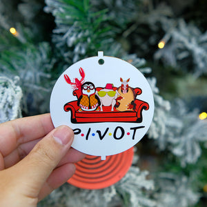 Personalized Friends 3D Dual Spiral Ornament, Christmas Tree Decor - Ornament - GoDuckee