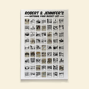 Personalized Camping Canvas - Adventure Awaits - Famous Places - Poster & Canvas - GoDuckee