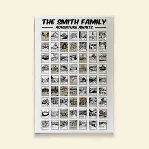 Personalized Camping Canvas - Adventure Awaits - Famous Places - Poster & Canvas - GoDuckee