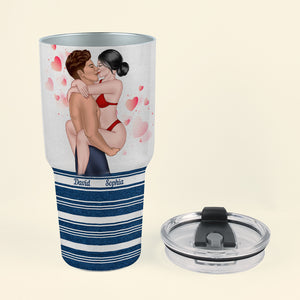 My Husband, Wife Is My Cardio, Personalized Tumbler, Gifts For Naughty Couple - Drinkware - GoDuckee