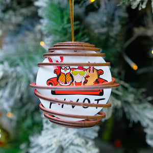 Personalized Friends 3D Dual Spiral Ornament, Christmas Tree Decor - Ornament - GoDuckee