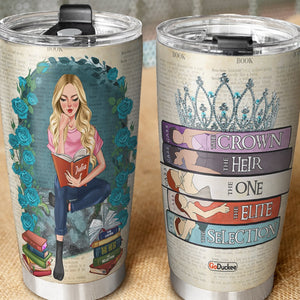 K. C. Author - The Selection, Personalized Tumbler Cup, Gift For Book Lovers - Tumbler Cup - GoDuckee